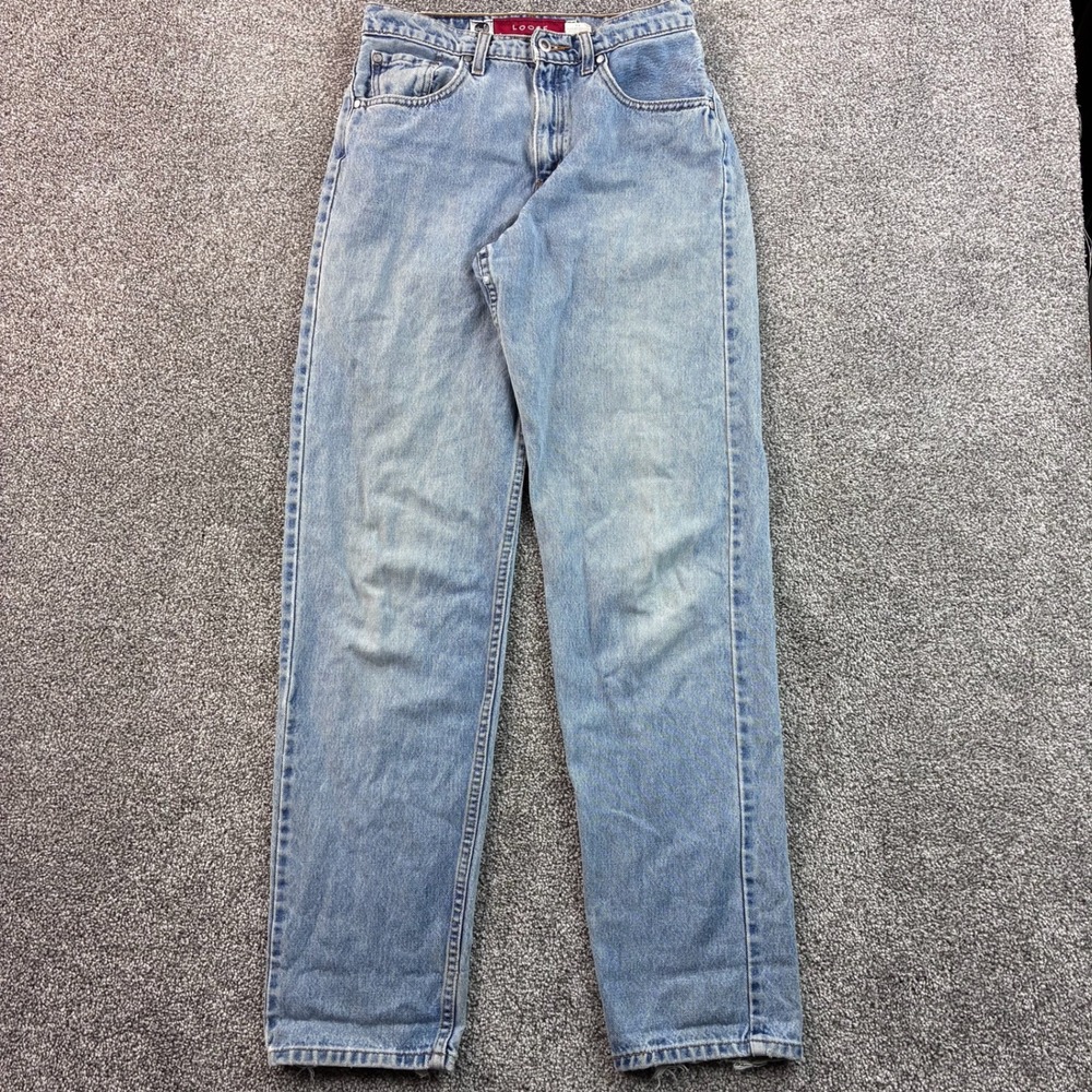 Vintage Levi's SilverTab Jeans Women's 7 JR Blue‎ Loose Fit High Rise Denim